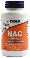 NOW NAC-Acetyl Cysteine 600 мг. (100 капс.)_