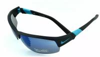 Очки Nike Show X2 R Grey W/Sky Blue Flash/Clear Lens Matte Black/Turbo Green