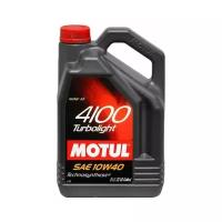 Полусинтетическое моторное масло Motul 4100 Turbolight 10W40, 5 л