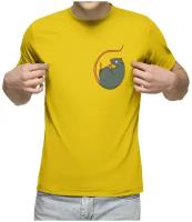 Мужская футболка «Засыпающий крыс»