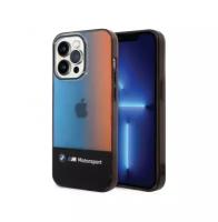 Чехол BMW Motorsport PC/TPU Tricolor Middle Hard для iPhone 14 Pro Max, цвет Черный (BMHCP14X22HMGK)