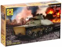 Сборная модель ТероПром 9378604 «Советский лёгкий танк Т-40», 1:72