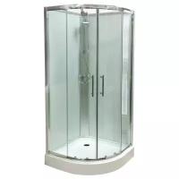 Душевая кабина, RAVAK BOXCP4-90, прозрачное стекло, низкий поддон, 90х90 см, белый
