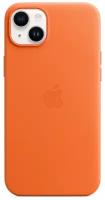 Чехол Apple iPhone 14 Leather MagSafe Orange (MPP83)