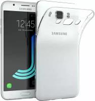 Противоударный силиконовый чехол для Samsung Galaxy J3 2016 (прозрачный) / Самсунг Галакси Джей 3 2016