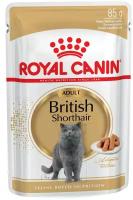 Влажный корм для кошек Royal Canin для британских короткошерстных 85 г (кусочки в соусе)
