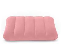 Подушка надувная туристическая цвет розовый, 43х28х9 см, Intex 68676