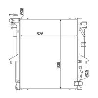 MC000L200 SAT Радиатор Mitsubishi L200 07-16 / Pajero Sport 08-17 / Triton 06-10