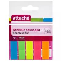 Клейкие закладки пластиковые 5 цветов по 20 листов 12ммх45 Attache 030951023