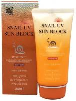 JIGOTT Крем солнцезащитный с улиточным муцином для лица SNAIL UV SUN BLOCK SPF50, 70 мл