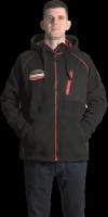 Куртка флисовая Alaskan Black Water X черная XXXL с капюшоном