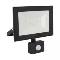 Ultraflash Lfl-5002s C02 черный (led прожектор с датчиком, 50 Вт, 230В, 6500К)