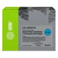 Картридж cactus CS-C9351C 21XL, 950 стр, черный