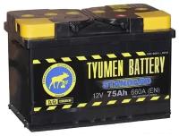 Аккумулятор автомобильный TYUMEN BATTERY STANDARD 75 А/ч 660 А обр. пол. Евро авто (278x175x190)