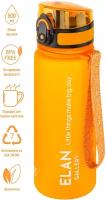 Бутылка для воды 500 мл 6,5х6,5х23 см Elan Gallery Style Matte, оранжевая