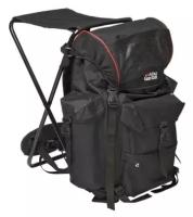 Abu Garcia, Рюкзак-стул Rucksack Deluxe, 62x40x55см, 35л, Black/Red