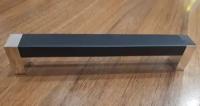 Ручка мебельная 128мм. Цвет хром+черный матовый. Комплект 4 шт