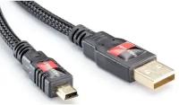 Кабель USB 2.0 Тип A - B 5pin mini Eagle Cable 10061016 DELUXE USB A-Mini B 1.6m