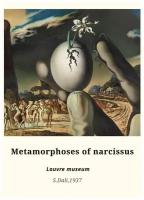 Постер / Плакат / Картина Сальвадор Дали - Метаморфозы цветка нарцисса 40х50 см в подарочном тубусе