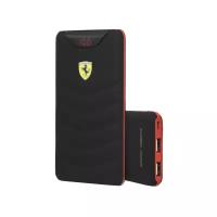 Аккумулятор внешний беспроводной Ferrari Wireless 10000 mAh, LED-индикатор, 2 USB, черный