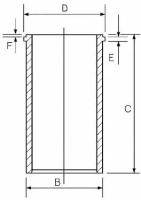 Гильза цилиндра - Goetze арт. 14-040130-00