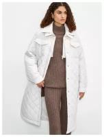 Zarina Стеганое пальто, цвет Молочный, размер L (RU 48)