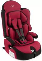 Кресло детское SIGER Прайм ISOFIX красный 1-12лет, 9-36 кг. КРЕС0146