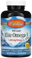 Elite Omega-3 Gems капс., 90 шт., лимон