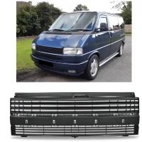 Решетка радиатора VW Transporter T4, Caravelle T4, Multivan T4 дорестайлинг 1990-1996 тюнинг черная без значка