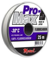 Леска PRO-MAX Fluorocarbon 0,10 мм, тест 1,2 кг, длина 25 м