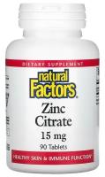 Natural Factors Zinc Citrate таб