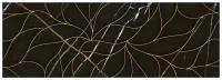 Плитка Eletto Ceramica Black&Gold Struttura Decor 24.2x70 588112002 мрамор гладкая, глянцевая изностойкая