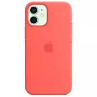 Чехол Apple MagSafe силиконовый для iPhone 12 mini, розовый цитрус