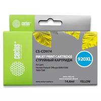 Картридж Cactus CD974A (CS-CD974) 920XL желтый для HP