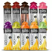 Гель питьевой SCIENCE IN SPORT (SiS) GO Energy 7 шт.+ caffeine 3шт. Mix v2, Mix v2