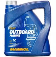 Моторное масло Mannol Outboard Marine 2T, 4 л