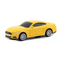 Металлический транспорт Автоград Машина металлическая FORD MUSTANG, 1:64, цвет жёлтый