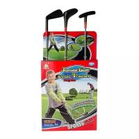 Набор Junfa для игры в гольф 3 клюшки для гольфа, 3 шарика, 1 коврик, 1 подставка с лункой YF313A