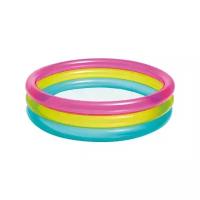 Детский бассейн Intex Rainbow Three Ring 57104, 86х25 см, 86х25 см