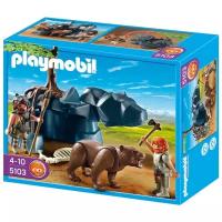 Набор с элементами конструктора Playmobil History 5103 Пещерный медведь и люди