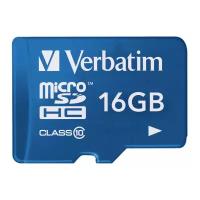 Карта памяти Verbatim Tablet microSDHC Class 10 UHS-1 + SD adapter