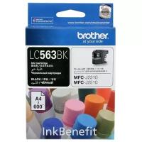 Картридж Brother LC-563BK, 600 стр, черный