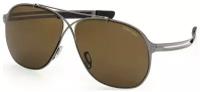 Солнцезащитные очки Tom Ford, коричневый, серебряный