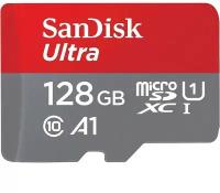 Карта памяти MicroSD 128Гб SanDisk Ultra (SDSQUA4-128G-GN6MN)