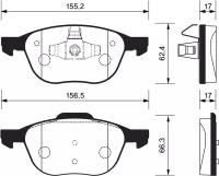 Gk1045_колодки Дисковые Задние! Toyota Avalon/Camry 2.4-3.5 96-05 CTR арт. GK1045