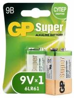 Батарея GP Super Alkaline 1604A 6LR61 9V (1шт)
