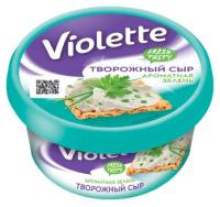 Сыр творожный Violette с ароматной зеленью 70%