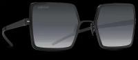 Титановые солнцезащитные очки GRESSO Rodeo Drive - квадратные / серые фотохромные / кант черный
