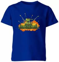 Детская футболка «Танк кв-44» (104, синий)