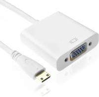 Кабель-адаптер «B&P» miniHDMI --> VGA (15F)+audio черный